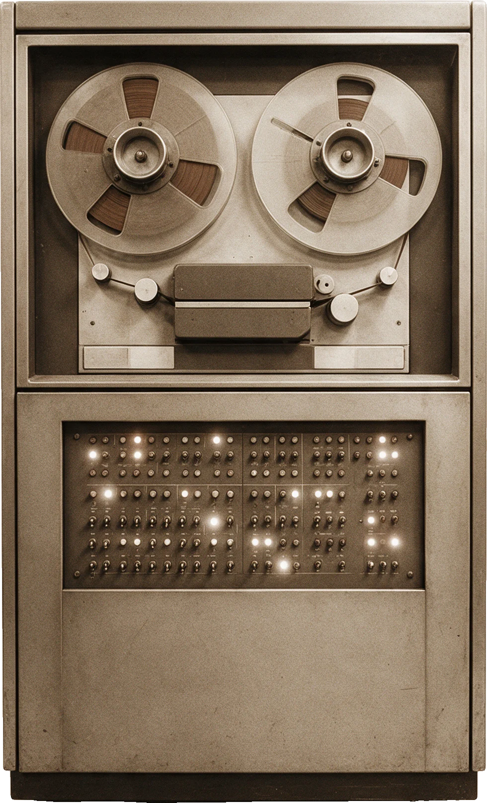 A 1970s mainframe tape cabinet